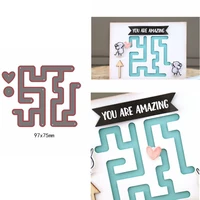 creative maze decoraion on card die cuts for card making dies scrapbooking metal cutting dies new 2019