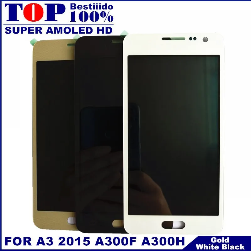 ЖК дисплей для samsung Galaxy A3 2015 A300 A3000 A300F A300M AMOLED + сенсорный экран дигитайзер сенсор