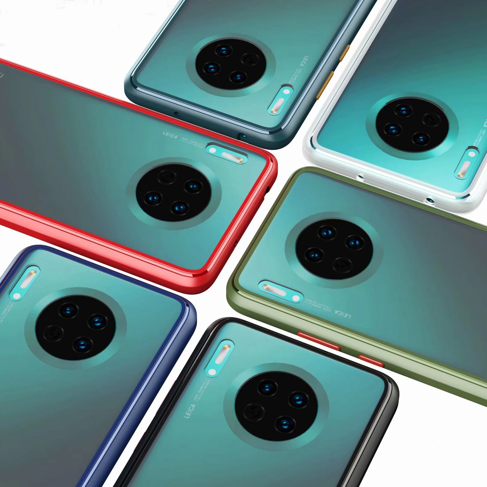 Чехол для Huawei Mate 30 Pro Жесткий из поликарбоната и ТПУ прозрачная матовая защитная