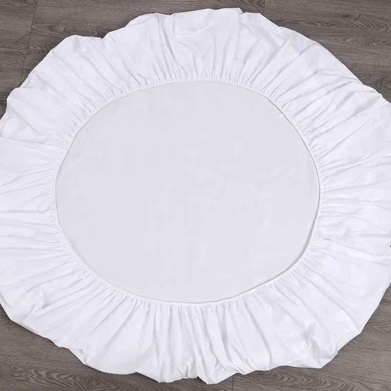 Эластичный однотонный чехол для матраса Белый защитный матрас с защитой от