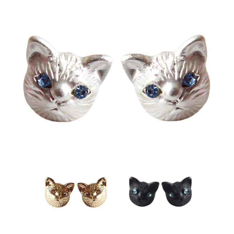 20 шт./лот модные ювелирные изделия металлические Маленькие стразы милые серьги с