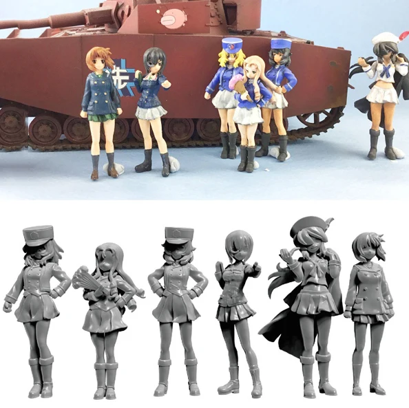 

Unassambled 1/35 современной девушки подставка для торжественных событий в комплекте 6 (без бака) статуэтка в виде набор миниатюрных моделей Неокрашенный