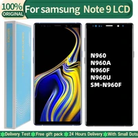 100 original amoled note 9 lcd for samsung galaxy note 9 display n960 n960f n960u touch screen digitizer replacement with dots