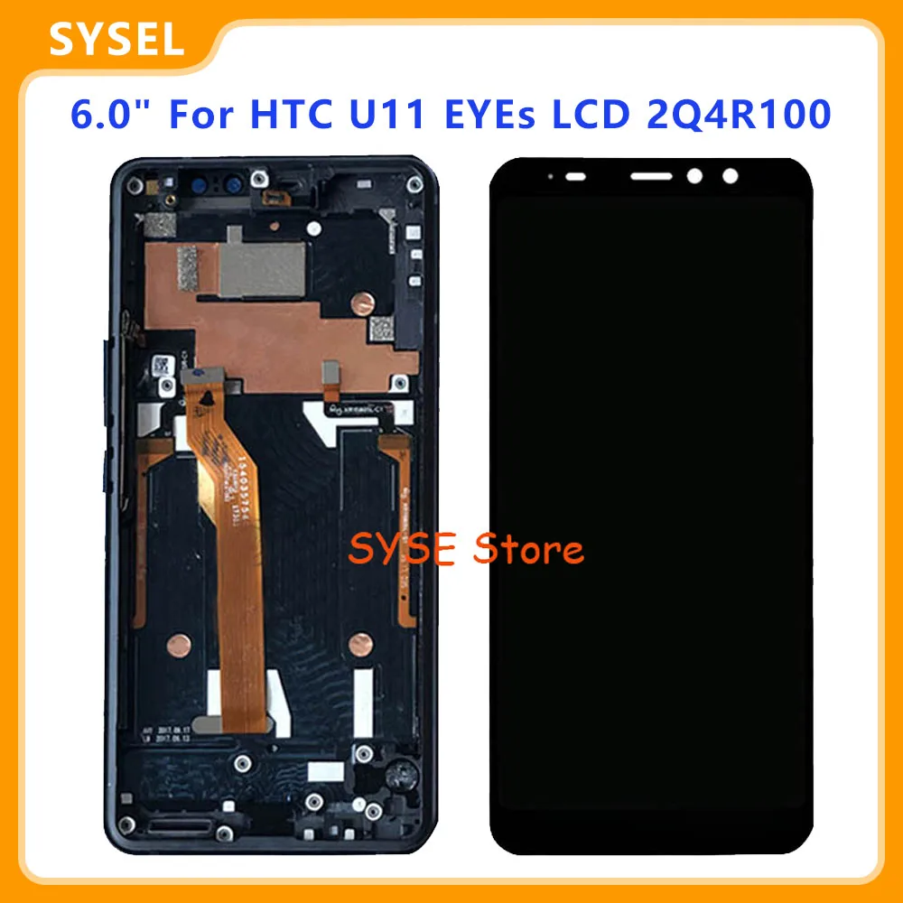ЖК дисплей 6 0 дюйма для HTC U11 EYEs 2Q4R100 с дигитайзером сенсорная панель стеклянный