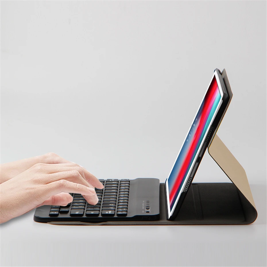 Кожаный чехол с Bluetooth клавиатурой для iPad Mini 2 3 планшета 1 планшета|Чехлы планшетов