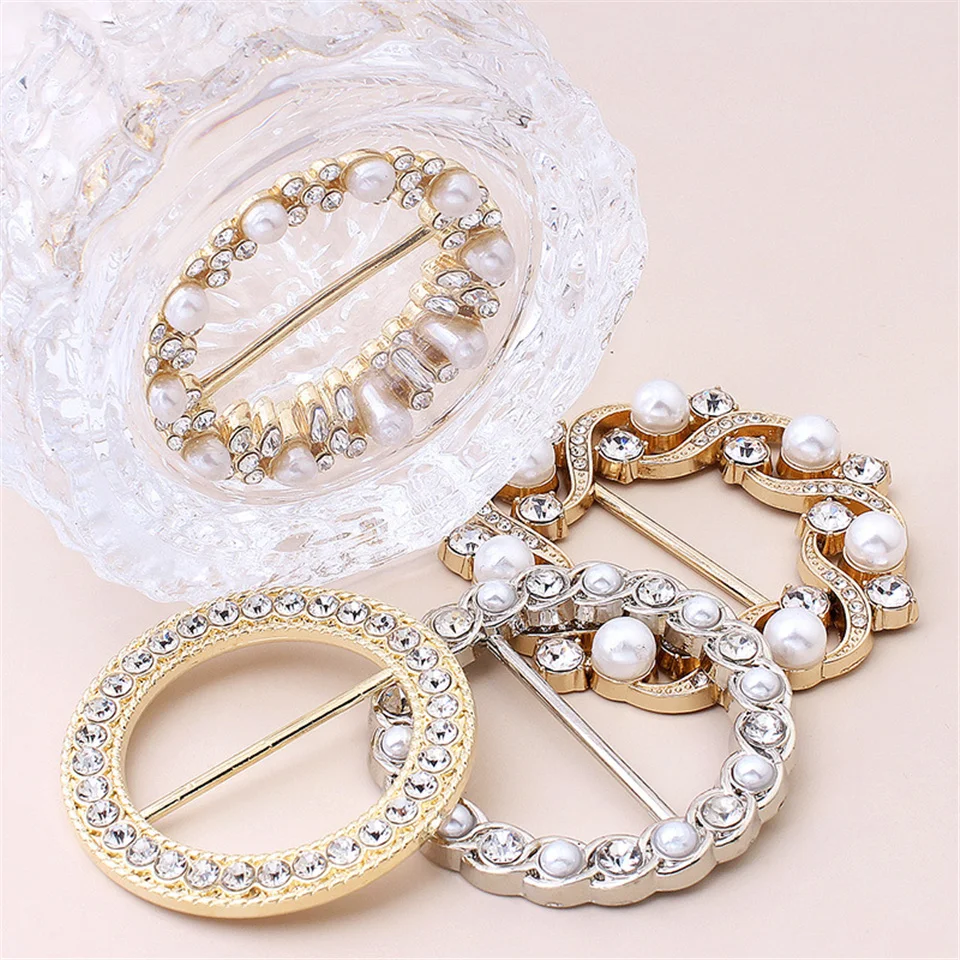 Модная жемчужная пряжка угловой край пуговицы с узлом рубашка футболка талия