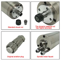 Water Cooled CNC Spindle motor 22KW 30KW ER20 Four Bearing engraver milling grind for cnc router machine