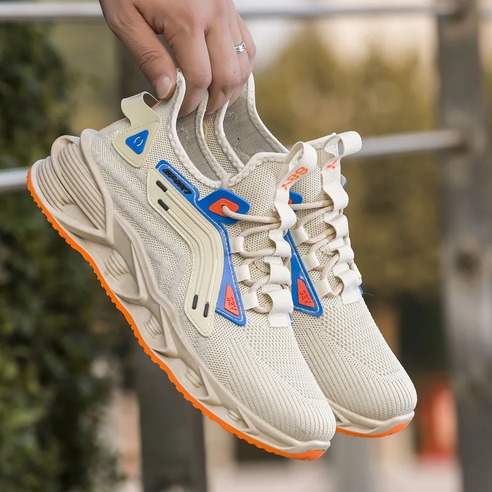 Men Sneakers Breathable Comfortable Male Walking Jogging Running Sports Shoes Thick Sole Casual Platform Footwear Zapatillas