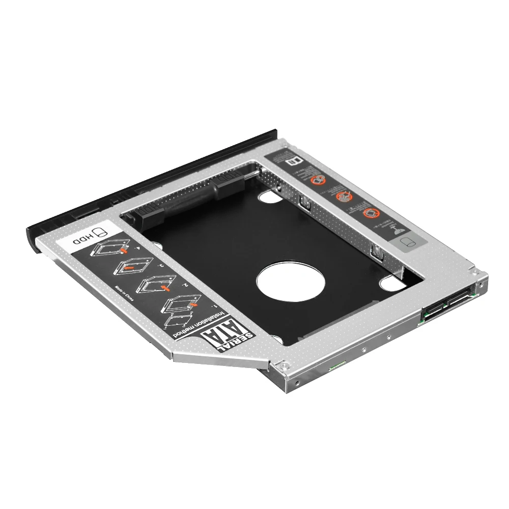 hp 2530 2540p Aluminum9.5mm SATA 3.0 2.5&quot Universal HDD Caddy Case Enclosure Adapter DVD Hard Box For CD Optibay | Компьютеры и