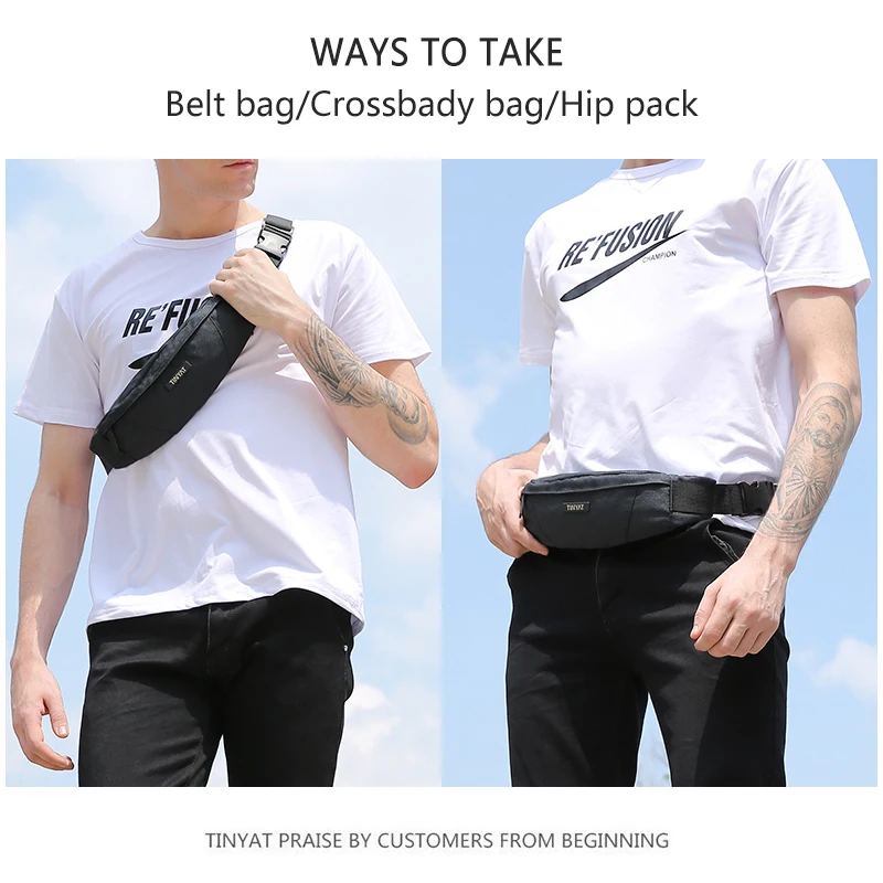 

2021Mannen Heuptas Pack Purse Waterdicht Canvas Travel Telefoon Belt Bag Pouch Voor Mannen Vrouwen Casual Tas Voor Riem hip Pack