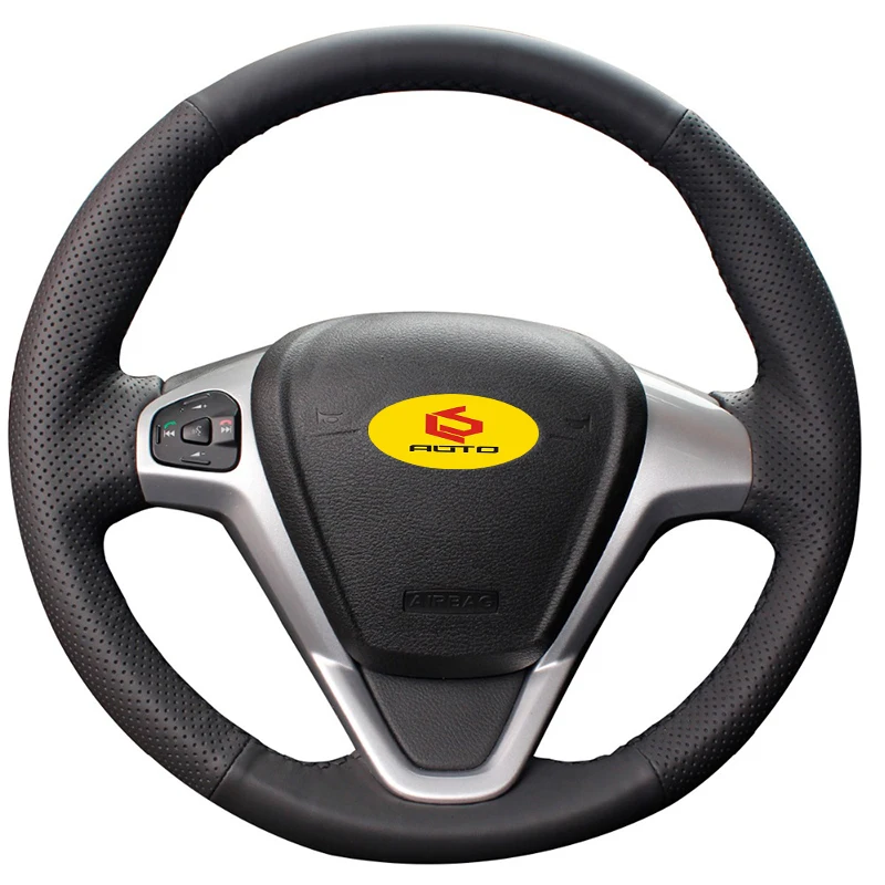 Оплетка на руль чехол для Ford Fiesta 2008 2017 Ecosport 2014 кожаный руль|Чехлы руль| |