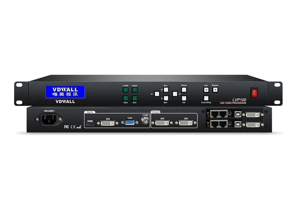 Дешевые HDMI порт видео процессор LVP100 для P2 P2.5 P3 P3.91 P4 P5 P6 Led стены | Электронные