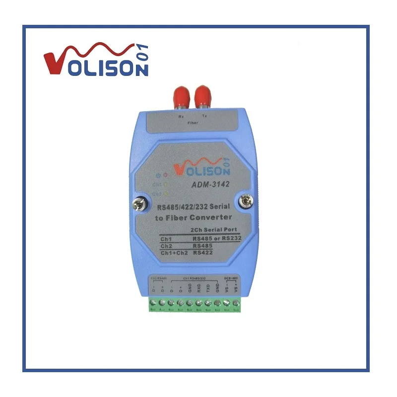 ADM-3142-ST Modbus оптический волоконный конвертер PLC RS485 в Оптическое волокно RS232