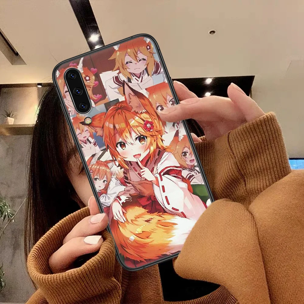 

Anime The Helpful Fox Senko Phone Case For Samsung Galaxy A 3 5 7 8 10 20 20E 21S 30 30S 40 50 51 70 71 black Bumper Pretty