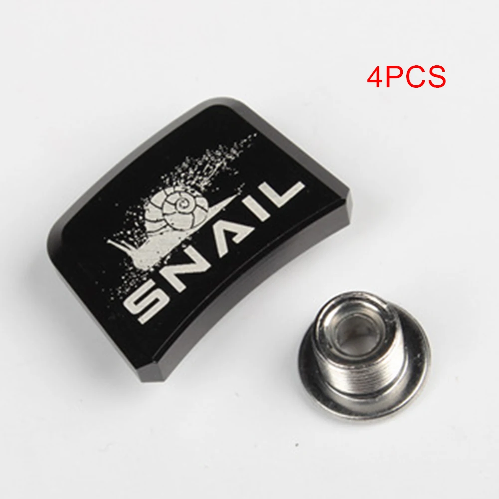 

SNAIL 4pcs Chainring Bolts MTB Road Bike Single Speed Screws Square Aluminum Nut