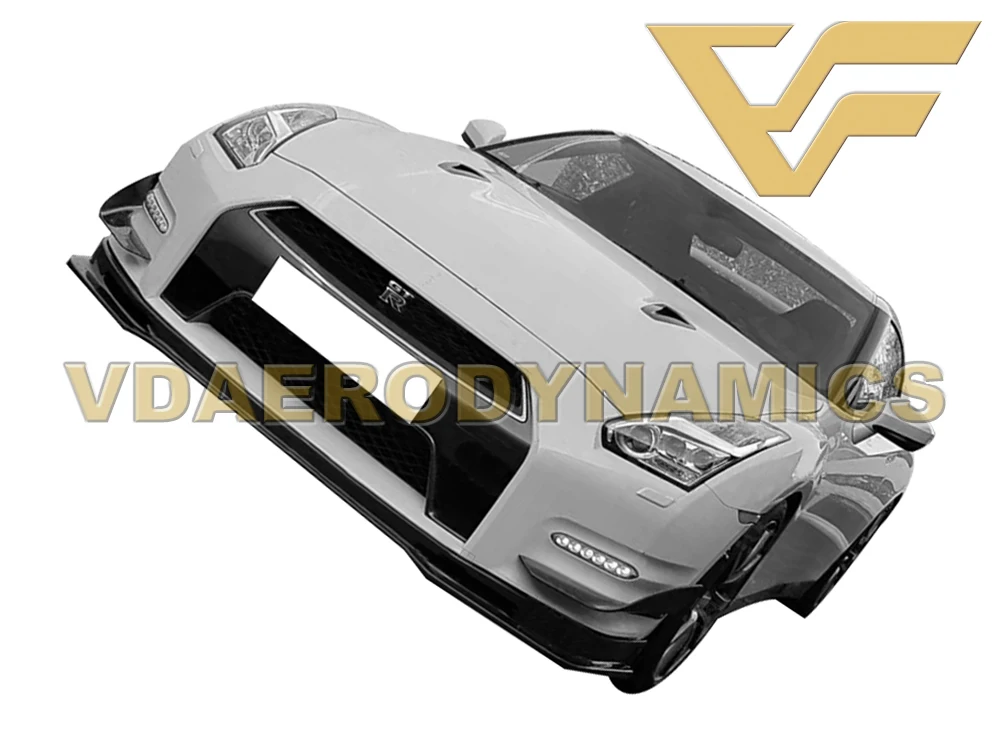 Подходит для 08-16 Nissan GT-R R35 GTR VAD-MN карбоновый передний бампер Canards | Автомобили и