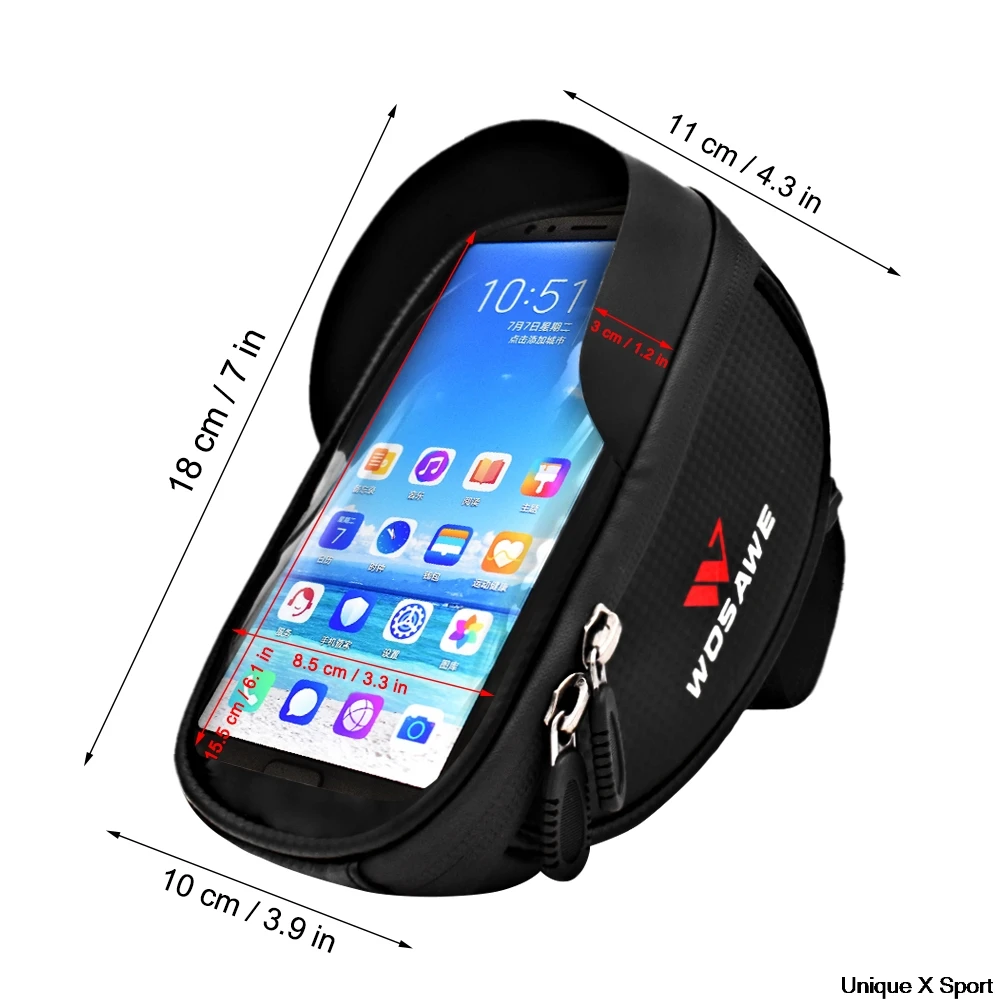 WOSAWE непромокаемая велосипедная сумка с сенсорной головкой руль мобильный