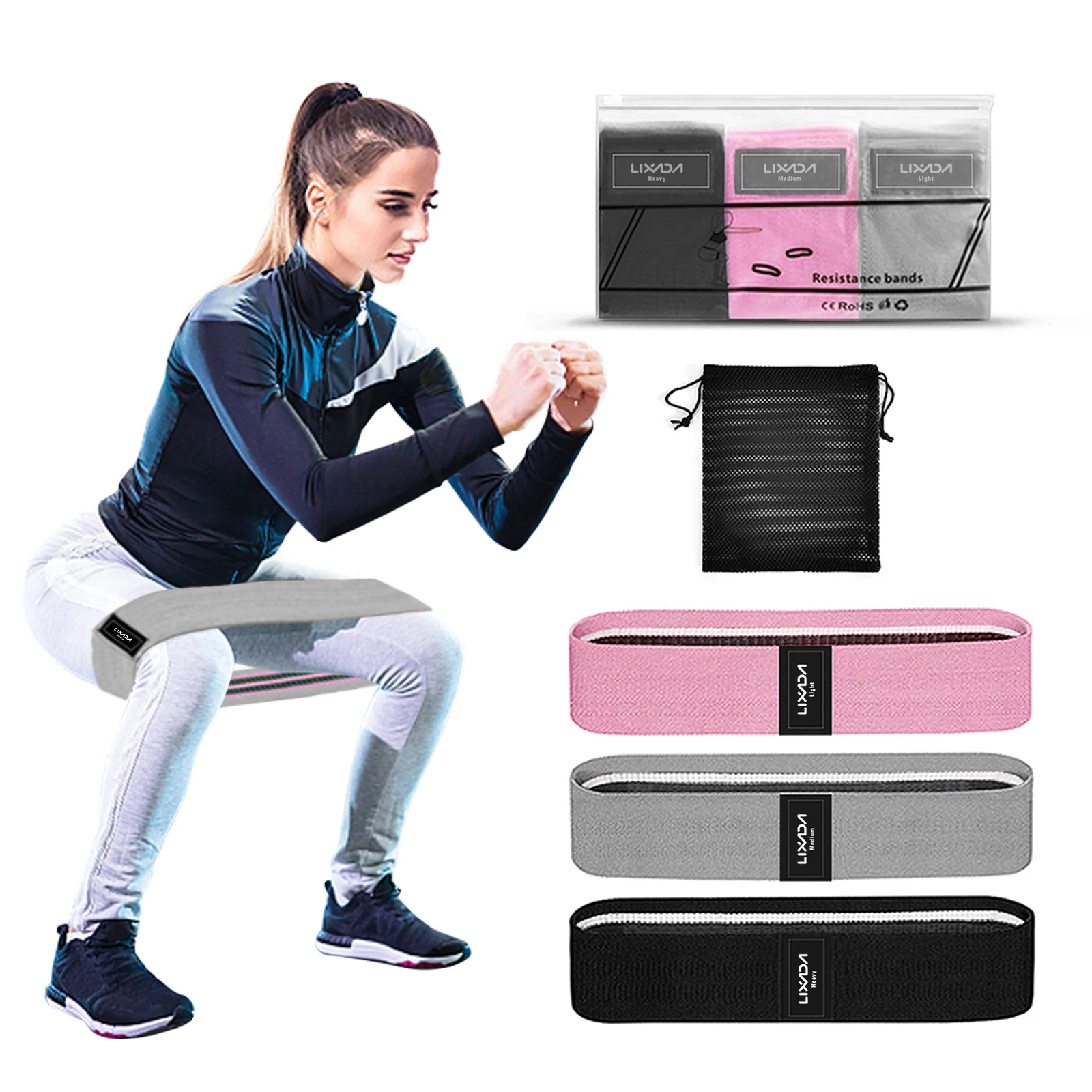 

3 шт., эластичные ленты для занятий спортом