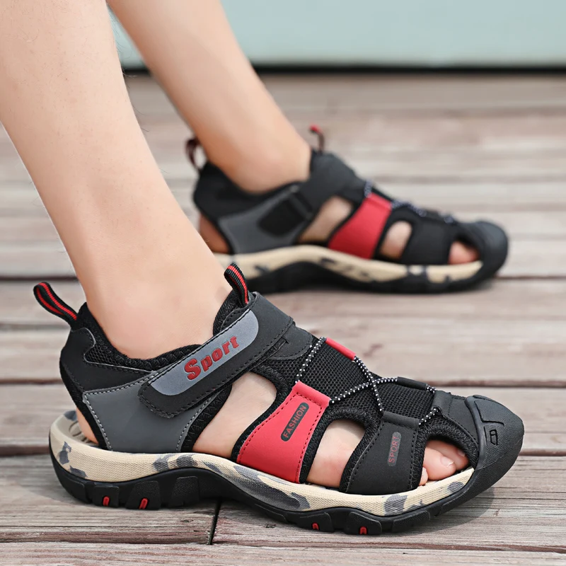 

Сандалии мужские из натуральной кожи, Классическая обувь, уличные сандалии, удобная прогулочная обувь в римском стиле, большой размер 45