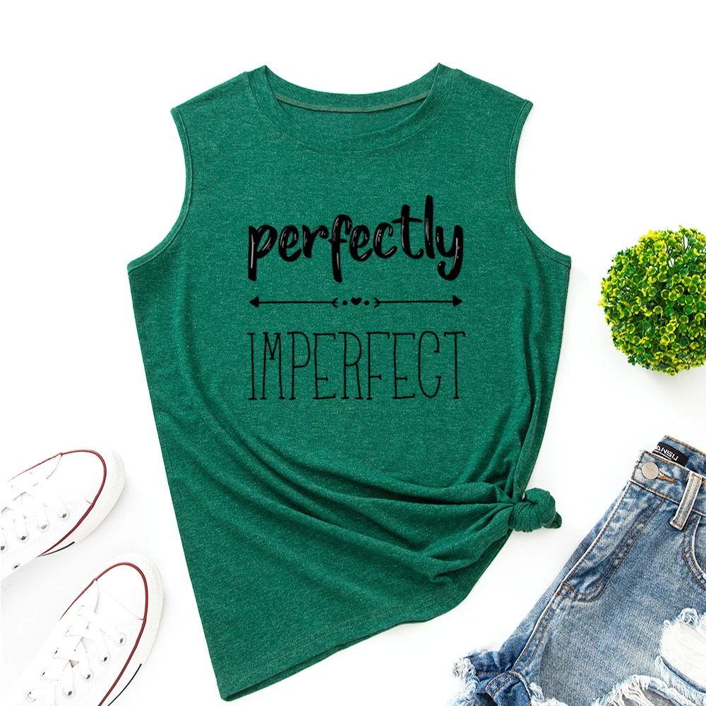 

Идеальные майки Perfect Im, женские жилеты, топы, летняя рубашка, футболки без рукавов, повседневные майки для фитнеса, одежда