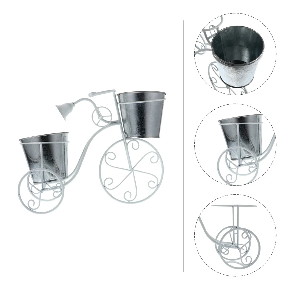 

1PC Iron Art Bike Shape Plant Rack Flower Pot Exquisite Bike Plant Stand