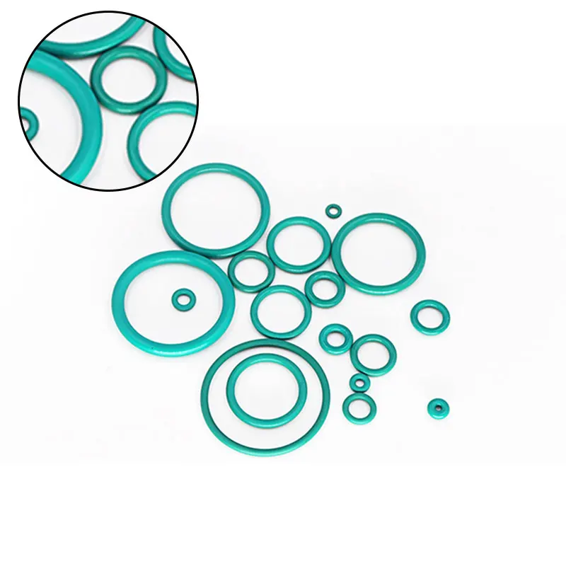 10 шт./лот фторсодержащий каучук зеленый FKM уплотнительное кольцо уплотнения 1 8 мм