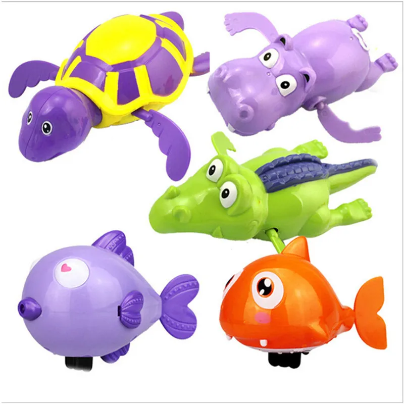 1PC Random Color Bath Toys New Animal Turtle Dolphin Baby Shower Baby Swim Play Toy Swimming Pool Accessories Baby Play In Water