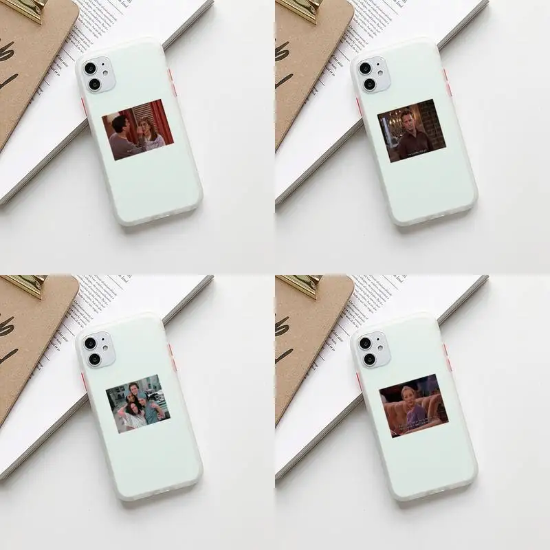 

friends tv show Camera Protection Bumper Phone Case For iPhone11 12Pro XS X 8 7 Plus Max XR Translucent Matte Back Cover