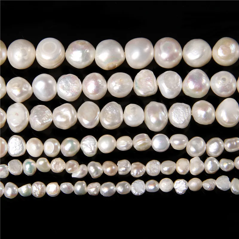 Натуральный пресноводный жемчуг 3 11 мм барочный картофельный белый бусины