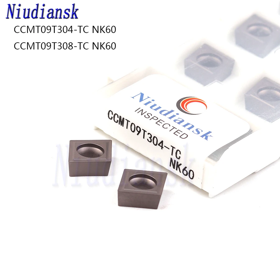 

CCMT09T304 TC NK60 CCMT09T308 TC NK60 100% original Carbide inserts CNC metal lathe tools Turning inserts Steel turning tools
