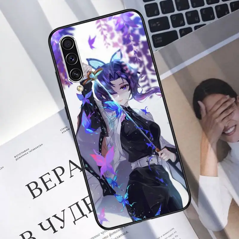 

Kochou Shinobu Kimetsu no Yaiba Phone Case For Samsung A20 A30 30s A40 A7 2018 J2 J7 prime J4 Plus S5 Note 9 10 Plus