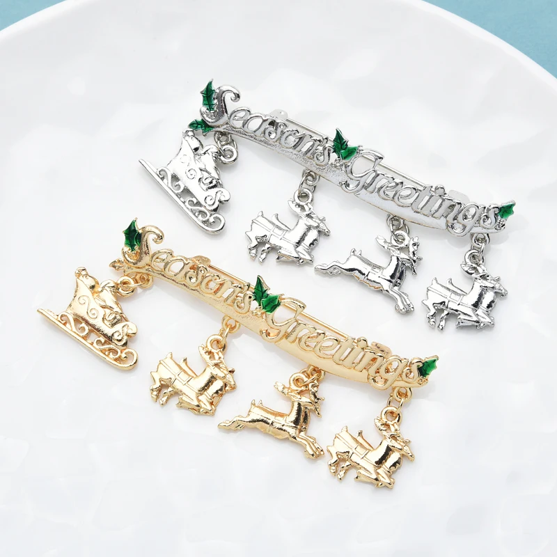 Wuli &amp baby металлическая брошь в виде Санты деда мороза для женщин и мужчин 2 цвета