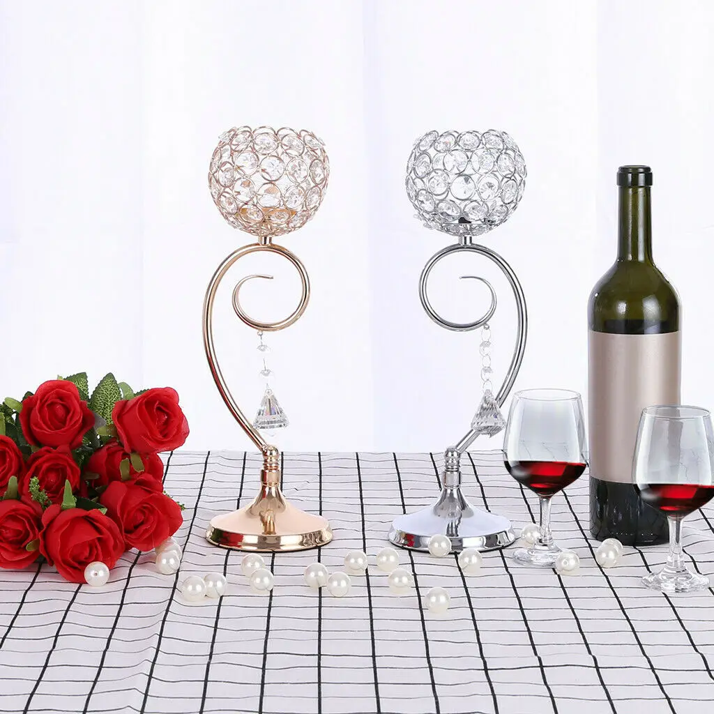 Хрустальный чайный светильник подсвечник для настольного стола Votive декор