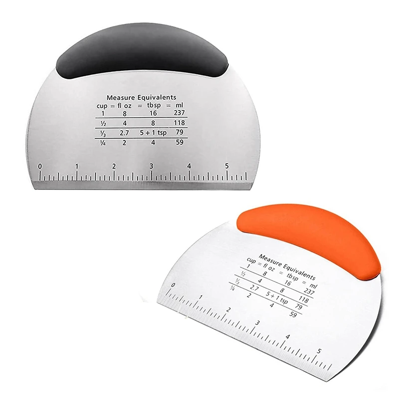 

2 предмета тестовых и кондитерских изделий, Нержавеющая сталь пицца выпечка резак с измерительная шкала, пекарня, посуда с рукоятка покрыта...