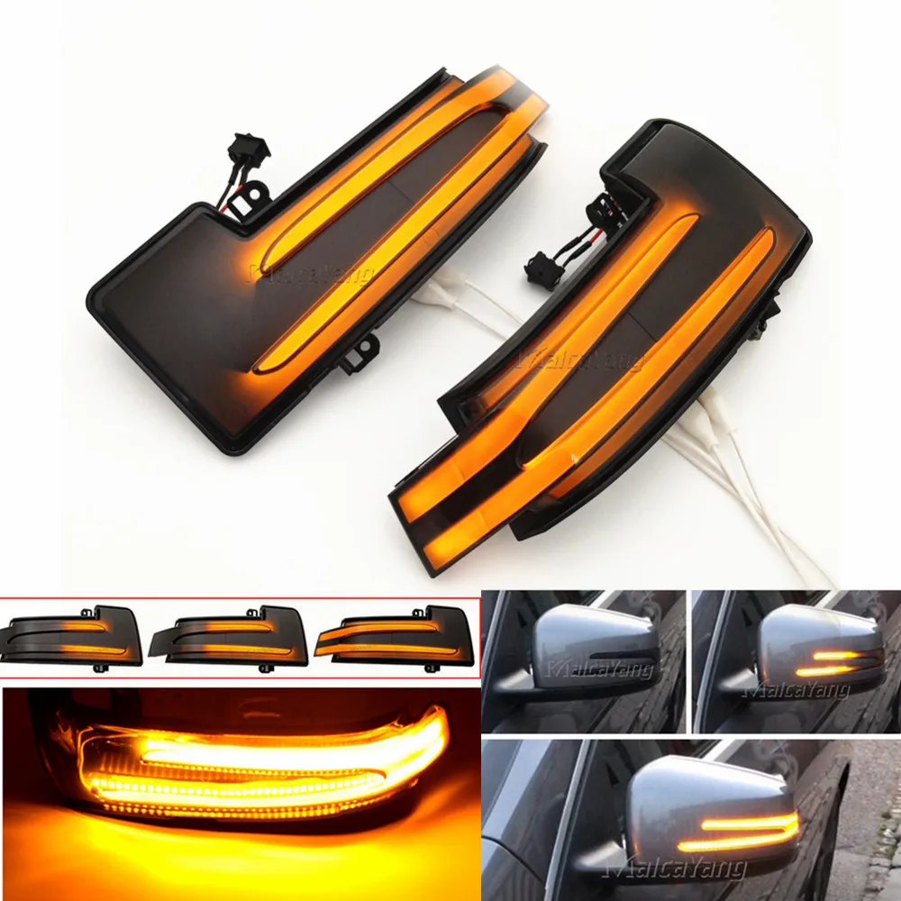 

For Mercedes-Benz G M R-Class SUV W463 GL X164 X166 GLS Dynamic Blinker Led Side Wing Mirrors Turn Signal Light Indicator Lamp