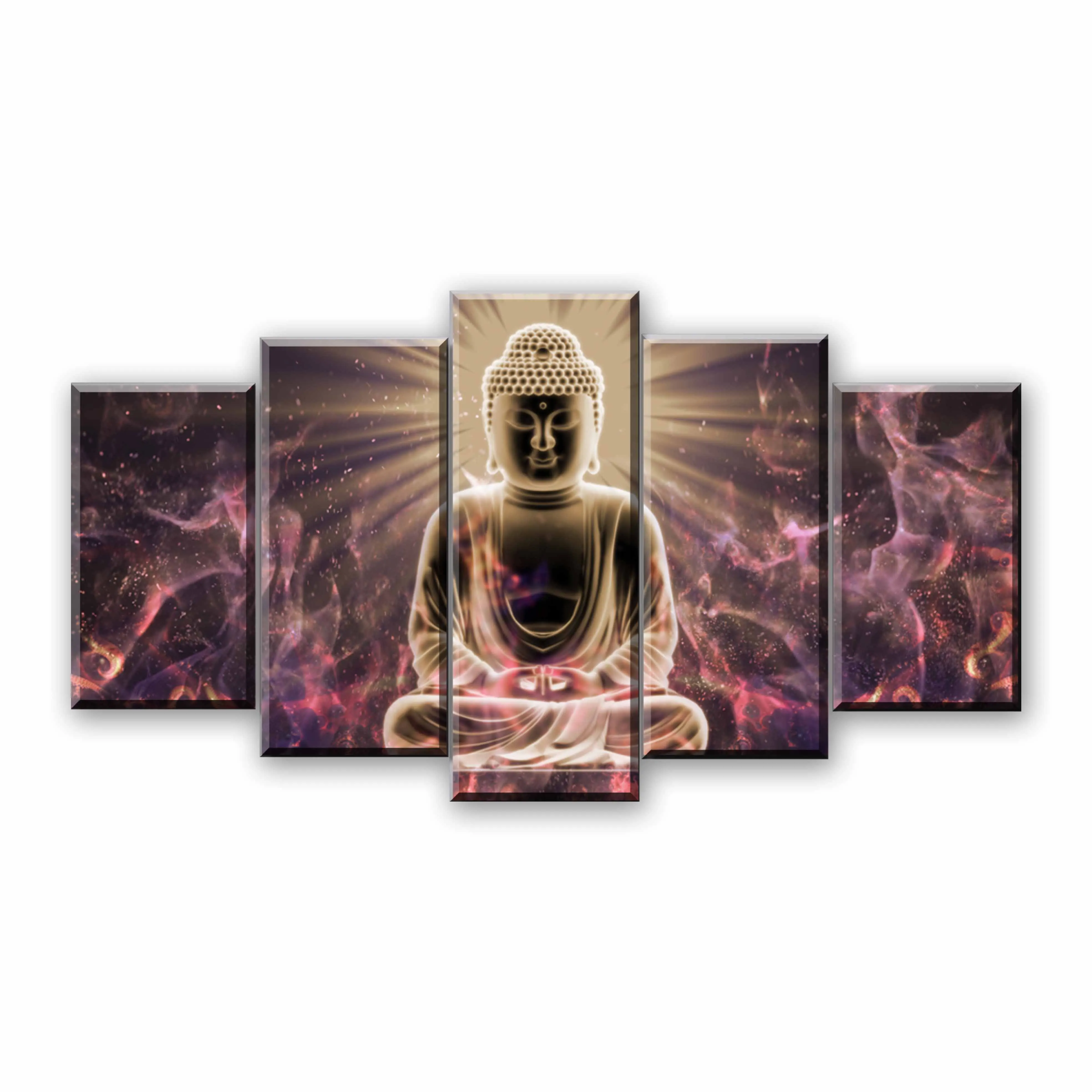 

Framed 5pcs HD Print abstract buddha Buddhism meditation canvas Painting home decor wall art picture print painting art