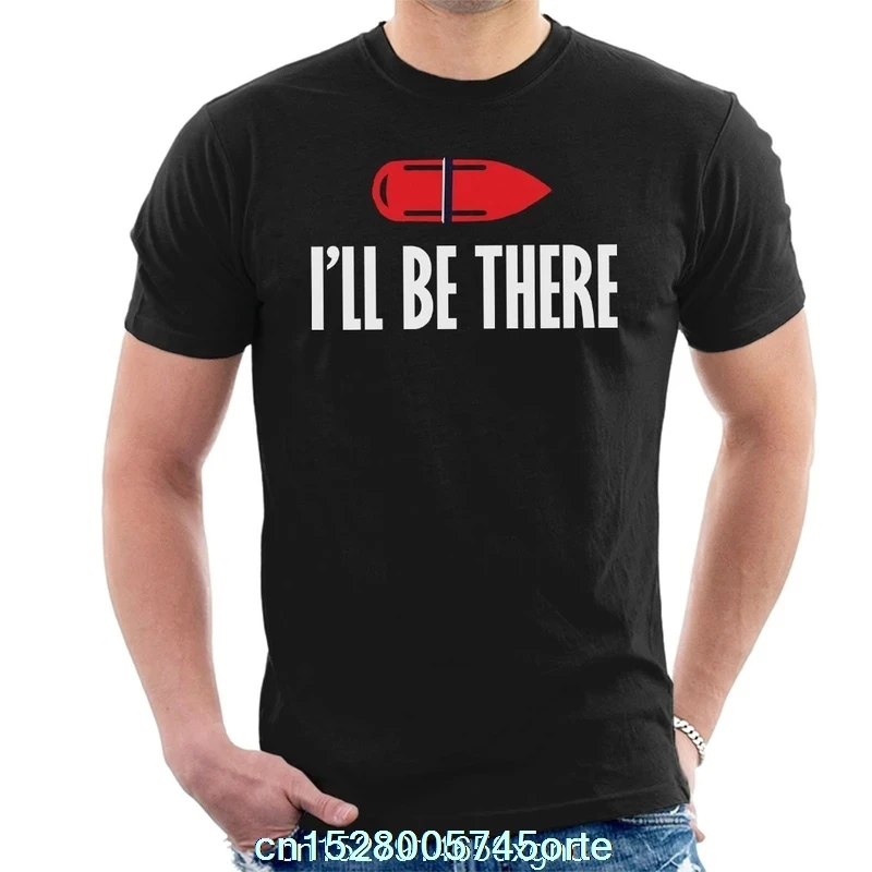 Забавная Мужская футболка с принтом 2020 camiseta Baywatch Rescue Buoy Ill Be There 100% хлопок круглый