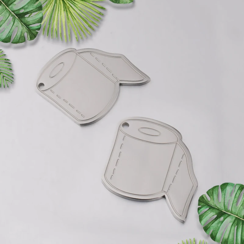 Рулонные подвески из туалетной бумаги зеркальные Полированные Подвески