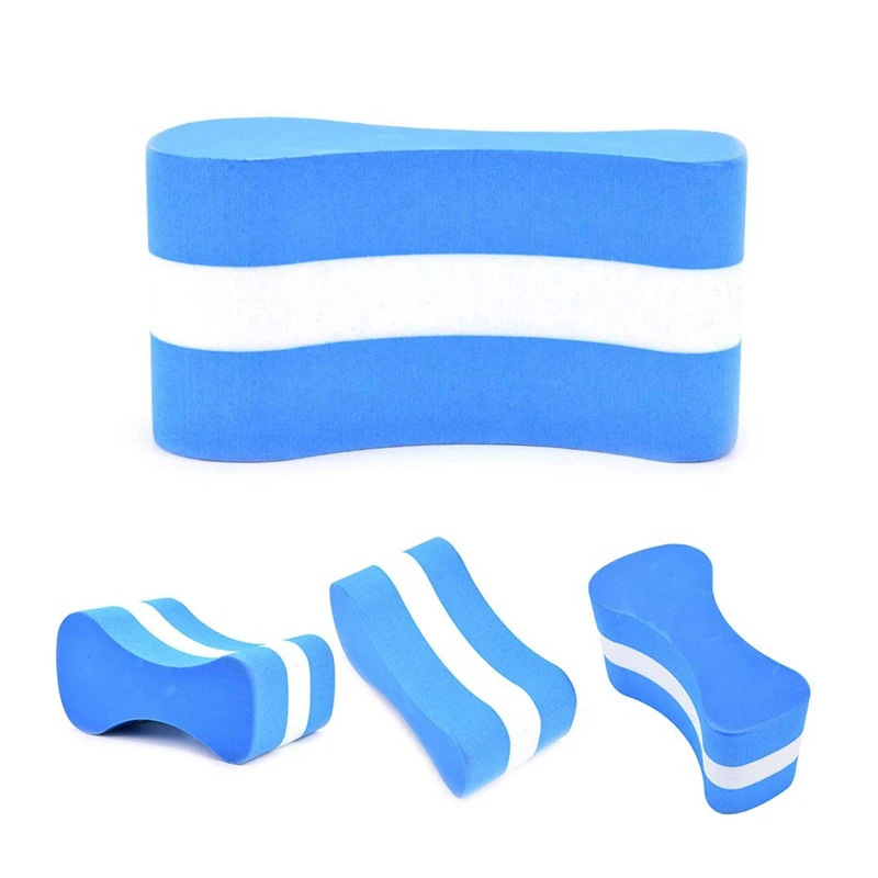 

Foam Pull Buoy Eva Kick Legs Board Kids Adults Pool Swimming Training-Blue+White
