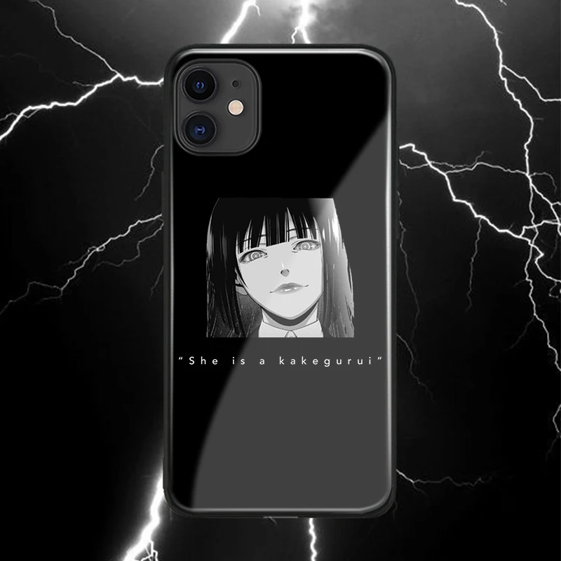 jabami yumeko kakegurui anime soft silicone for iphone 6 6s 7 8 plus x xr xs 11 pro max glass phone case shell cover free global shipping