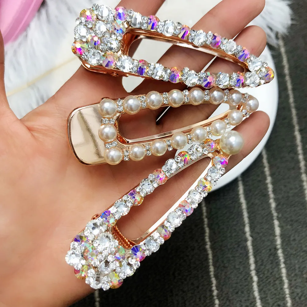 Жемчужный зажим для волос заколка пряжка Шпилька аксессуары укладки женщин и