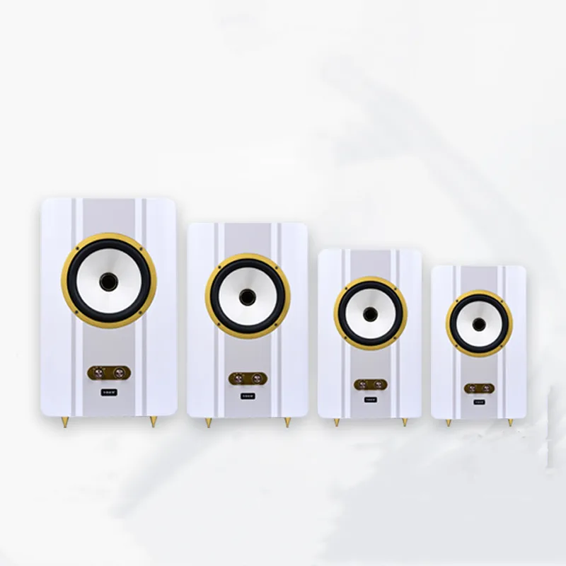 Billig H-123 S-BACH Koaxial M8 5/6.5/8/10 Zoll Home HiFi Aufnahme Studio Aktive Monitor Box Desktop Bücherregal Lautsprecher PK Tianlang