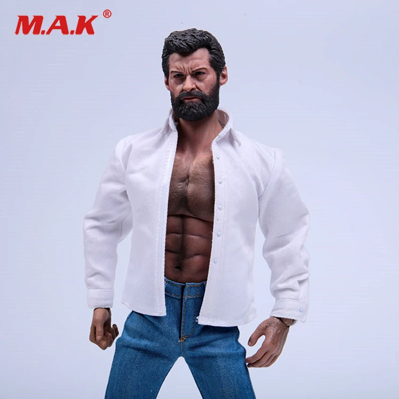 Игрушка в масштабе 1/6 Мужская одежда для мальчиков классическая белая рубашка