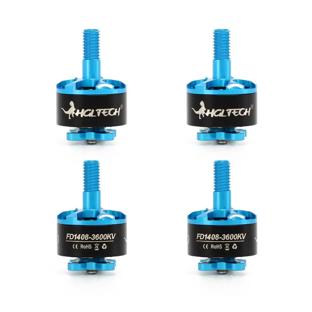 Новое поступление 4 шт. HGLRC передний бесщеточный двигатель 1408 кв 5-6S кВ 3-4S для