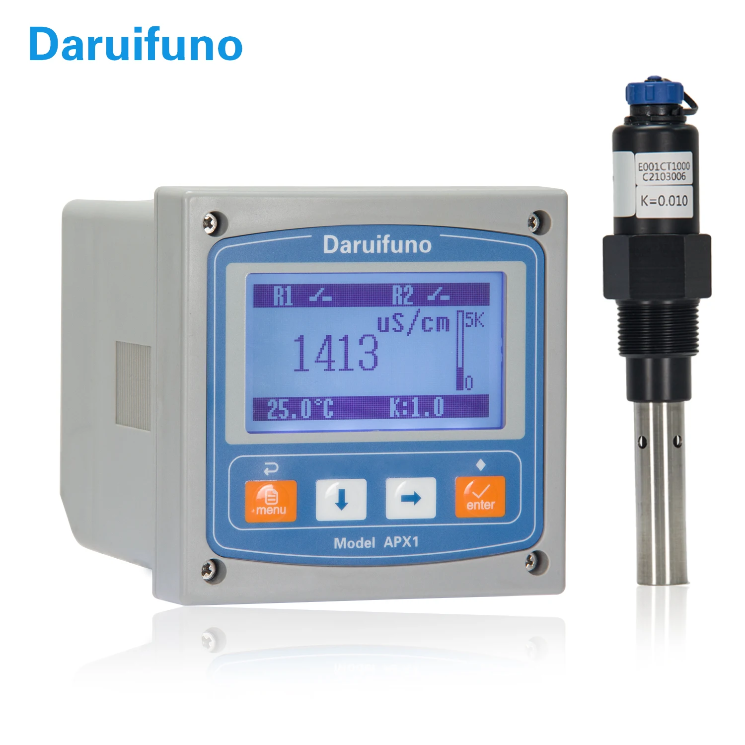 

Analog Signal Output Transmitter EC TDS/Salinity Conductivity Controller with 2 Relays