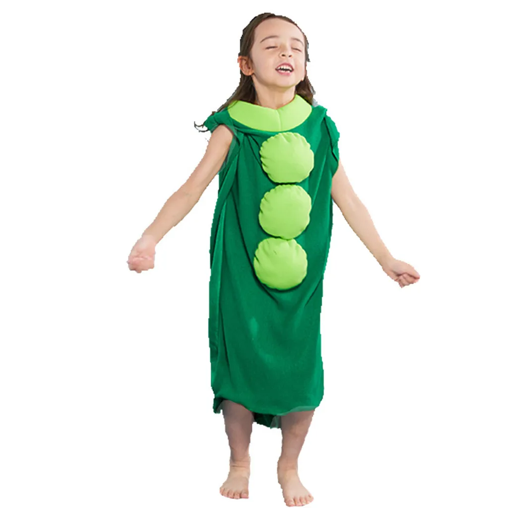Детский костюм для косплея горох с капюшоном|Женские платья| |