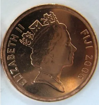 Оригинальная коллекция 100% Подлинная памятная монета 17 мм Фиджи |