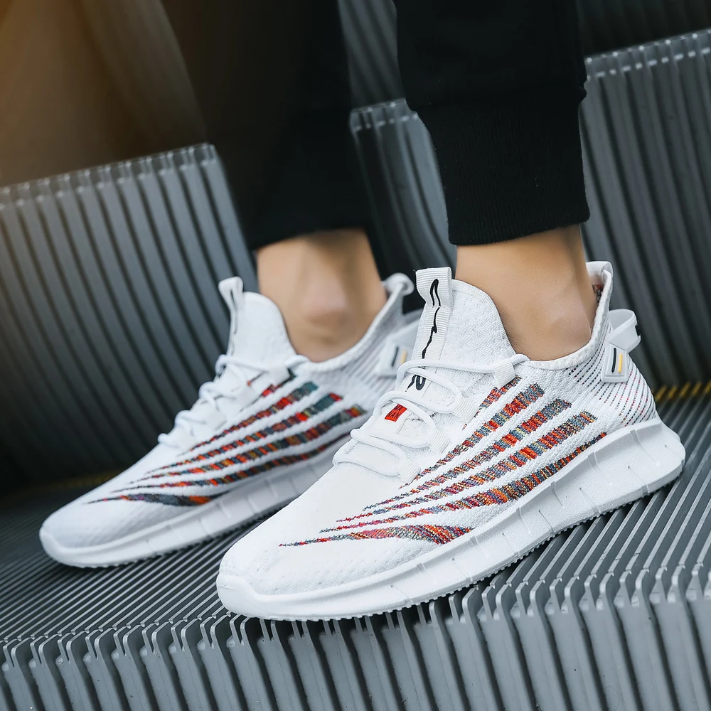 

Rubber Platform Men Sport Shoes Summer Breathable Running Jogging Sneakers Casual Mens Trainers Size Zapatillas Hombre Footwear