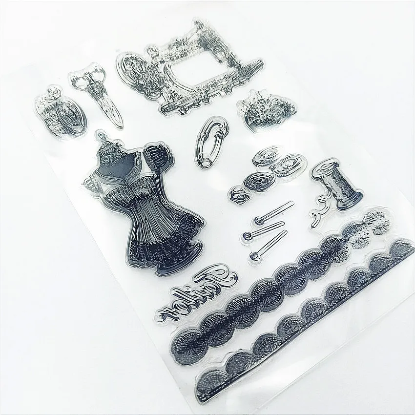 11*16 см Швейные кружевные прозрачные штампы/силиконовые уплотнения Ролик Штамп