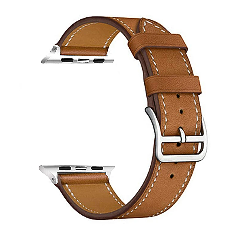Eastar Высокое качество кожаный ремешок для наручных часов Apple Watch, версии Series4 3, 2, 1, спортивный браслет, 42 мм, 38 мм, ремешок для наручных часов iwatch, 5 полос 40 мм 44 мм